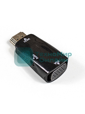 Переходник ExeGate EX284927RUS HDMI-VGA ExeGate EX-HDMIM-VGAF-C (19M/15F)
