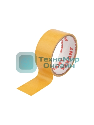 Двухсторонний скотч Rexant, полипропиленовая основа, 38 мм, ролик 5 м