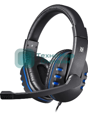 Гарнитура Defender Warhead G-160 чёрный/синий, проводная