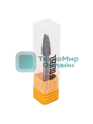 Борфреза по металлу Denzel твердосплавная, параболическая, тип-F, 8 мм