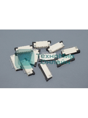 Разъем FPC Half Coverage Bottom Contact 1.0K-BX-8PWB 8 pin высота 2мм шаг 1мм 10 шт