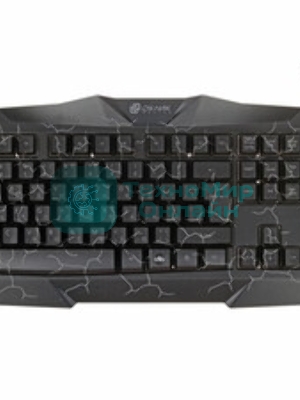 Комплект клавиатура+мышь Oklick HS-HKM100G проводной, USB, 2400 DPI, чёрный