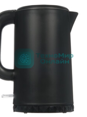 Чайник электрический Centek CT-0020 черный металл 1.7 л, 2200 Вт, бесшовная колба, двойные стенки