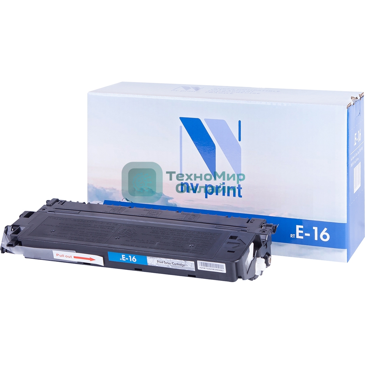 Картридж NVPrint совместимый Canon E-16 для FC-2xx/3xx/530/108/208/PC-7xx/PC-8xx (2000k)
