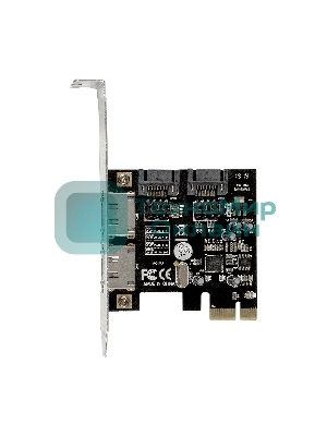 Контроллер ExeGate EXE-501 PCI-E 2.0, SATA3 6Gb/s, 2 int+2 ext (OEM)