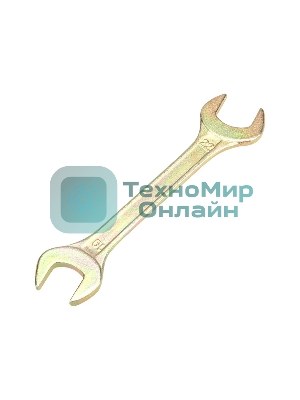 Ключ гаечный рожковый Rexant 19х22 мм, желтый цинк