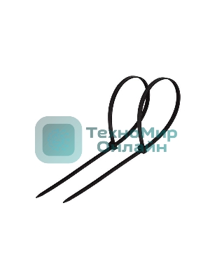 Хомут-стяжка кабельная нейлоновая Rexant 150 x3,6 мм, черная, упаковка 100 шт.