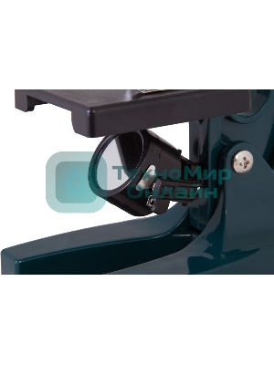 Микроскоп Levenhuk LabZZ M1 монокуляр 100-300 на 3 объектива зеленый/оранжевый