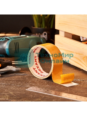 Двухсторонний скотч Rexant, полипропиленовая основа, 38 мм, ролик 5 м