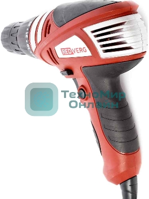 Дрель-шуруповерт RedVerg RD-SD320/1, 320 Вт, 15 Нм, щеточный