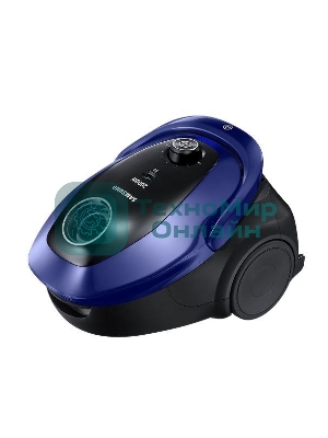 Пылесос Samsung SC20M255AWB синий, 460/2000 Вт, уборка сухая, пылесборник мешок 2.5 л