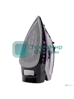 Утюг Galaxy Line GL 6128 фиолетовый/черный, 2200 Вт, 30 г/мин, 140 г/мин, 150 мл