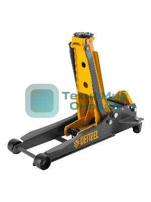 Домкрат гидравлический подкатной Denzel 3 т, 85-610 мм, быстрый подъем, низ. подхват, проф, SUV