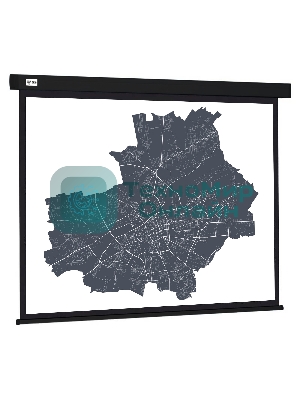 Экран Cactus 152x203см Wallscreen CS-PSW-152X203-BK 4:3 настенно-потолочный рулонный черный