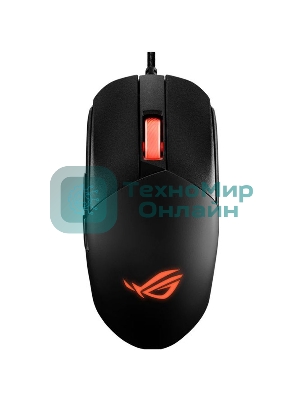 Мышь проводная ASUS P518 ROG STRIX IMPACT III черный, 12000 dpi, USB, кнопки - 5