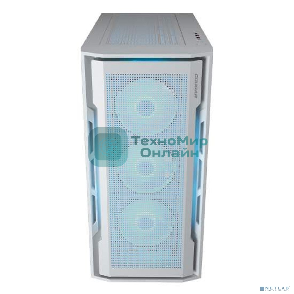 Корпус Cougar Uniface X RGb V2 White, 4x140мм ARGb PWM Fan, ARGb PWM Fan Hub, без БП, E-ATX