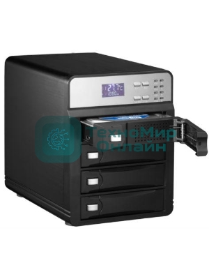 Внешний корпус для HDD AgeStar 3C4B3A1 SATA II алюминий черный LCD 3.5