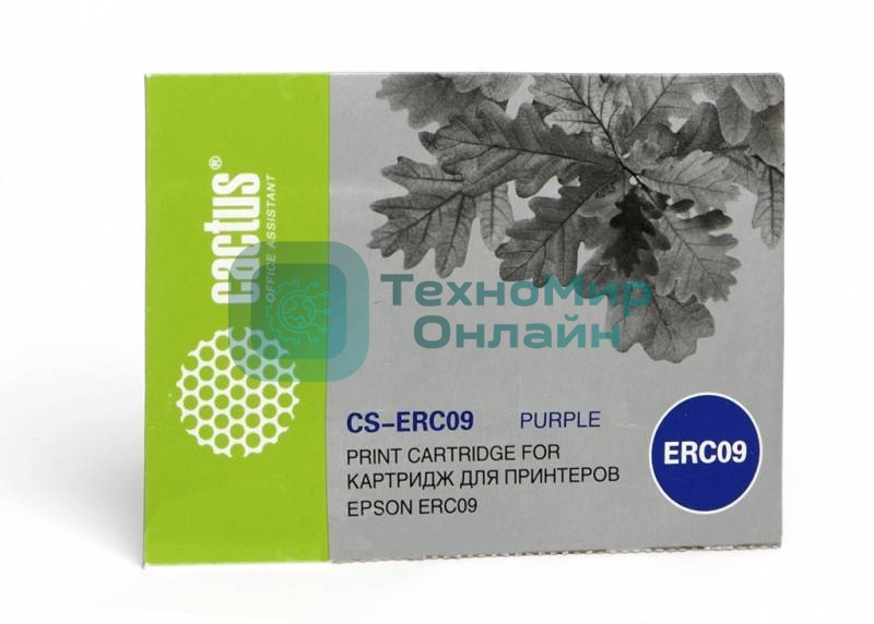 Картридж матричный Cactus CS-ERC09 пурпурный 4 мм, 0.21 м для Epson ERC09