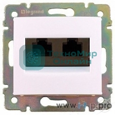 Компьютерная двойная розетка Legrand Valena 774231, белая RJ45 5 кат UTP