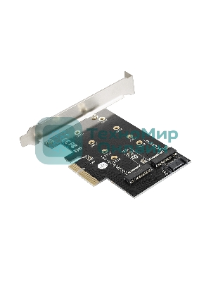 Переходник ExeGate EXE-509 M.2 B key + M.2 M Key -> PCI-Ex4/SATA