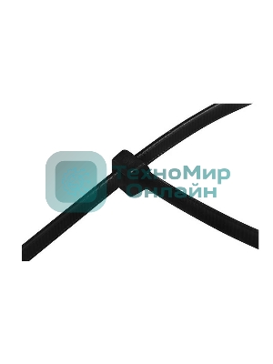 Хомут-стяжка кабельная нейлоновая Rexant 150 x3,6 мм, черная, упаковка 100 шт.