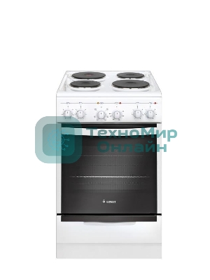 Плита электрическая Gefest 5140-02 белый, конфорок 4 электрических, духовка 55 л, 50 см x 85 см x 58.5 см