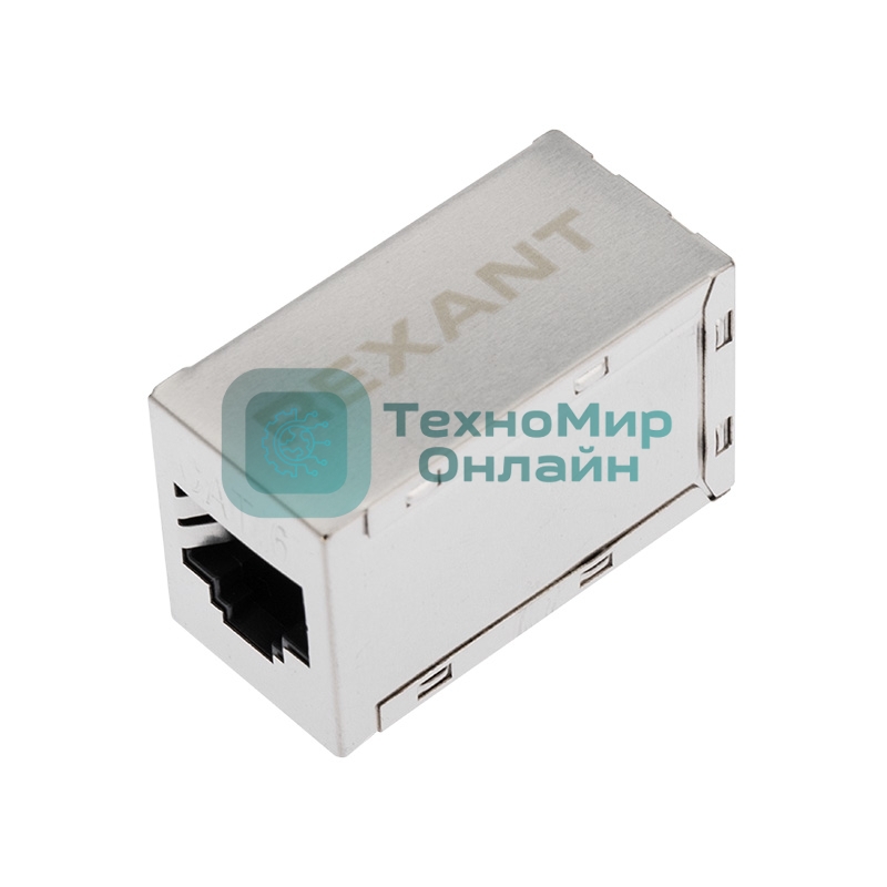 Проходной адаптер Rexant RJ-45(8P-8C), FTP экранированный, cat.6, (гнездо-гнездо)
