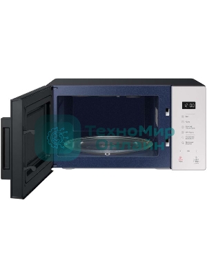 Микроволновая печь Samsung MG23T5018AE/BW белый, 23 л, 800 Вт, переключатели - сенсор