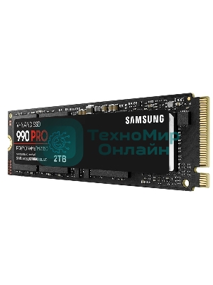 Накопитель SSD Samsung 990 PRO, 2Tb, PCIe 4.0 x4, M.2 2280, NVMe, R/W 7450/6900