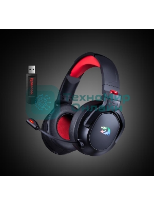 Гарнитура Redragon Nomen чёрный-красный, беспроводная + проводная, радиоканал, до 56 ч, подсветка