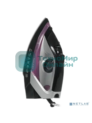 Утюг Galaxy Line GL 6128 фиолетовый/черный, 2200 Вт, 30 г/мин, 140 г/мин, 150 мл