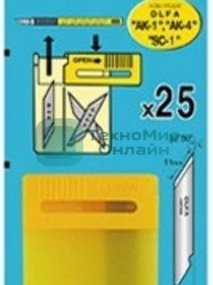 Лезвия для канцелярского ножа OLFA OL-KB 6 мм