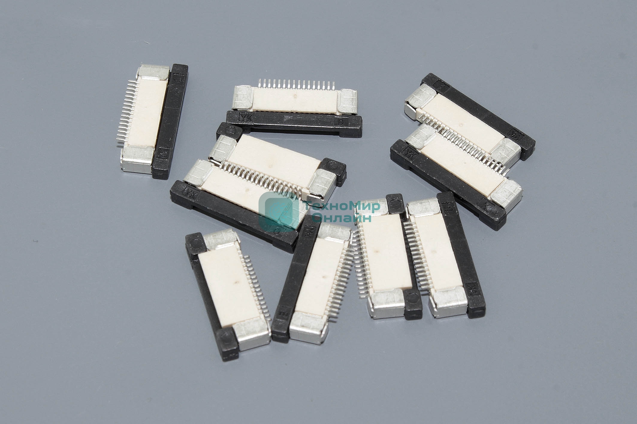 Разъем FPC Half Coverage Top Contact 0.5K-BS-16PWB 16 pin высота 2мм шаг 0,5мм 10 шт