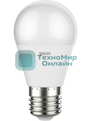Лампа светодиодная LED Gauss Globe-dim E27 7Вт 3000К диммируемая