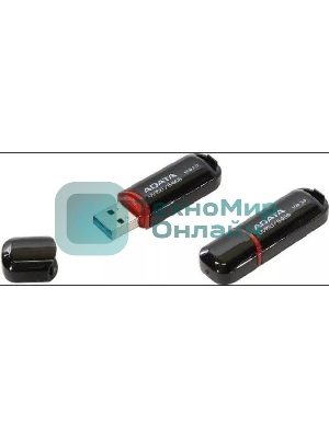 Флешка USB ADATA UV150 (AUV150-64G-RBK), 64Gb, USB 3.0, R/W 100/40, черный