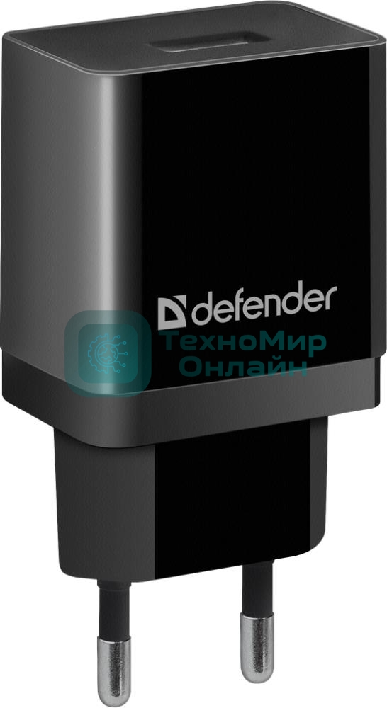 Сетевой адаптер Defender 1xUSB, 5V/2.1А, пакет, черный (EPA-10)
