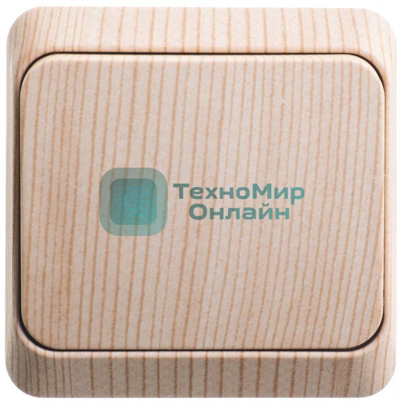 Выключатель 1-кл. ОП Этюд Дача 10А IP20 сосна SchE BA10-001D