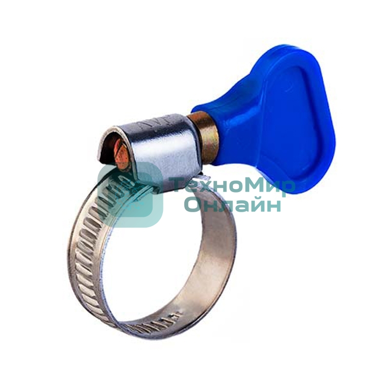 Хомут червячный Rexant 20-32/9-0,7 мм, с ключом, нержавеющая сталь W2, (50 шт/уп)