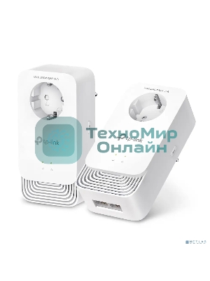 Комплект Powerline-адаптеров со встроенной розеткой TP-Link PG2400P KIT