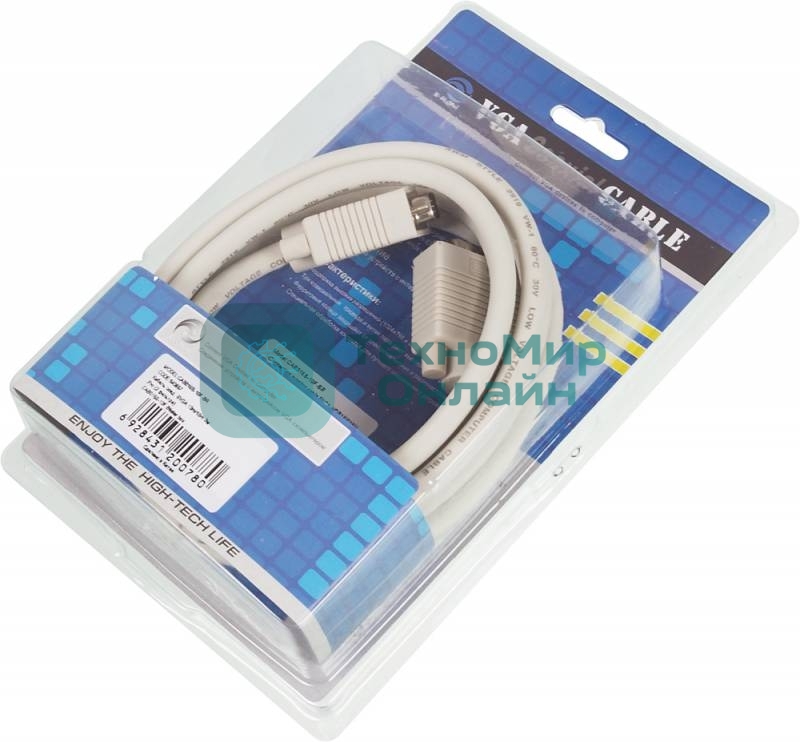 Кабель SVGA Ningbo CAB016S-10F VGA HD15 (m)/VGA HD15 (m) 3м феррит.кольца