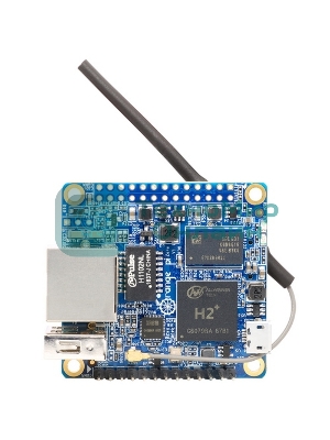 Миникомпьютер Orange Pi Zero (512MB), Allwinner H2+ 1.2GHz, 512Mb, LAN, WiFi, 1xUSB, microSD, 26xGPIO