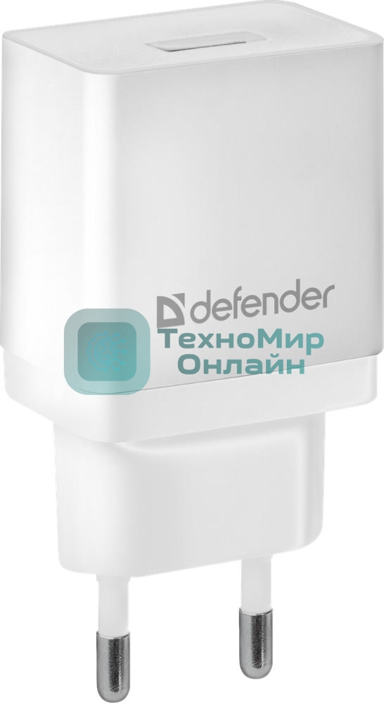 Сетевой адаптер питания Defender 1xUSB, 5V/2.1А, белый, пакет (EPA-10)