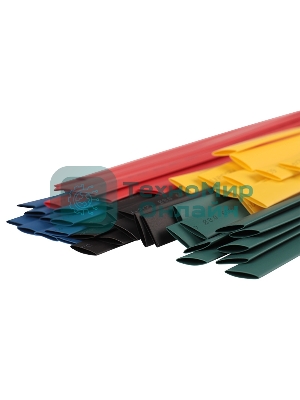 Термоусаживаемые трубки Rexant 8,0/4,0 мм, набор пять цветов, упаковка 50 шт. по 1 м