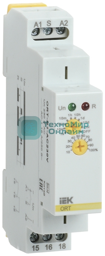 Реле задержки выключения ORT. 1 конт. 230 В AС