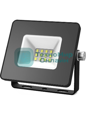 Прожектор светодиодный Gauss Elementary 10Вт 780лм IP65 6500К черный ПРОМО