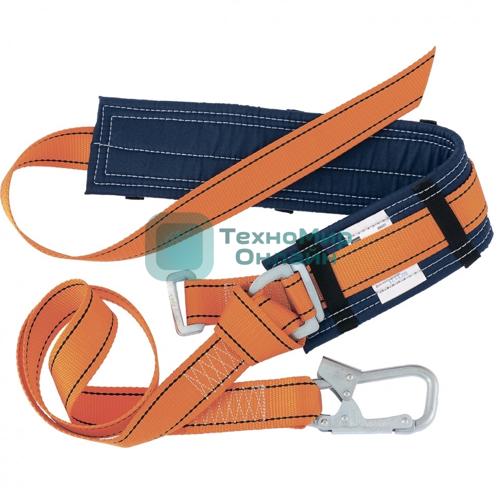 Удерживающая привязь Сибртех УП I, безлямочная, А-строп из синтетической ленты