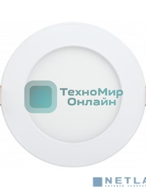 Светильник ДВО IEK LDVO0-1605-1-12-K02 1605 белый круг LED 12Вт 4000K IP20 алюм. корпус, диам 170 мм