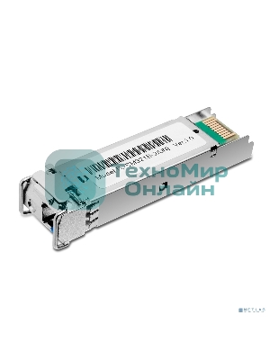 Модуль TP-Link SFP 1000Base-BX WDM Bi-Directional SFP module, TX: 1310 nm and RX: 1550 nm, 1 LC Simplex port, up to 2 km transmission distance in 9/125 μm SMF (Single-Mode Fiber), Supports Digital Diagnostic Monitoring (DDM).