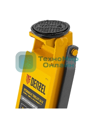 Домкрат гидравлический подкатной Denzel 3 т, 85-610 мм, быстрый подъем, низ. подхват, проф, SUV