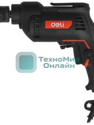 Дрель Deli DE-DZ10-2E, 500 Вт, сетевая, безударная